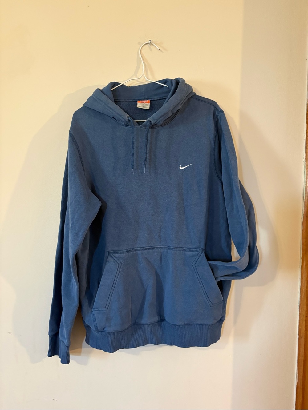Nike vintage Men's Blue Pullover Hoodie Sweatshirt